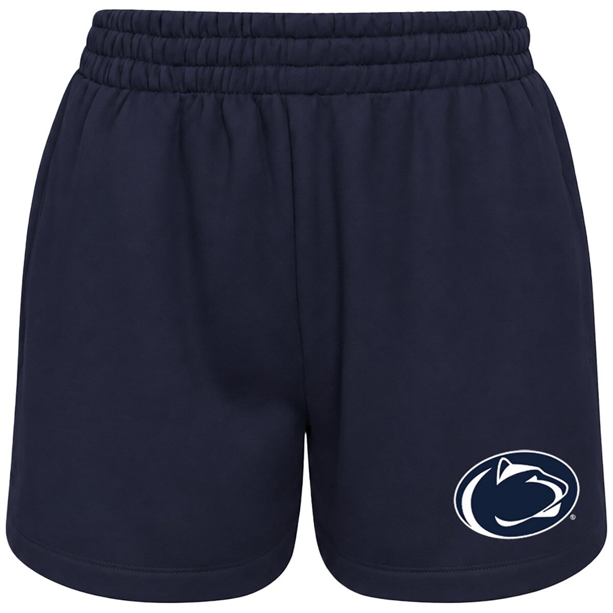 navy women's Hype and Vice shorts with Penn State Athletic Logo